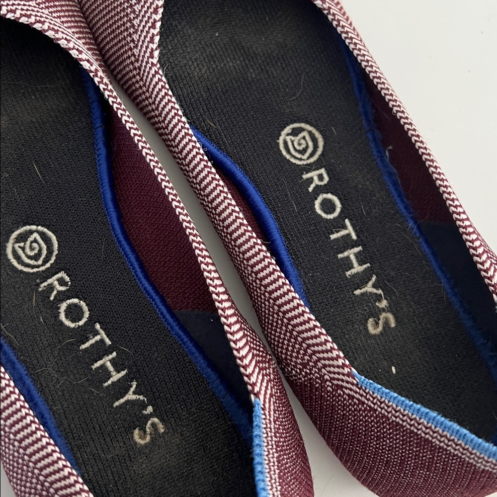 Rothy’s Rare Birdseye Plum Ballet Flats – Size 8.5 Authentic Very Good Condition - Picture 15 of 17